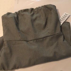 New with tags- strapless gingham romper